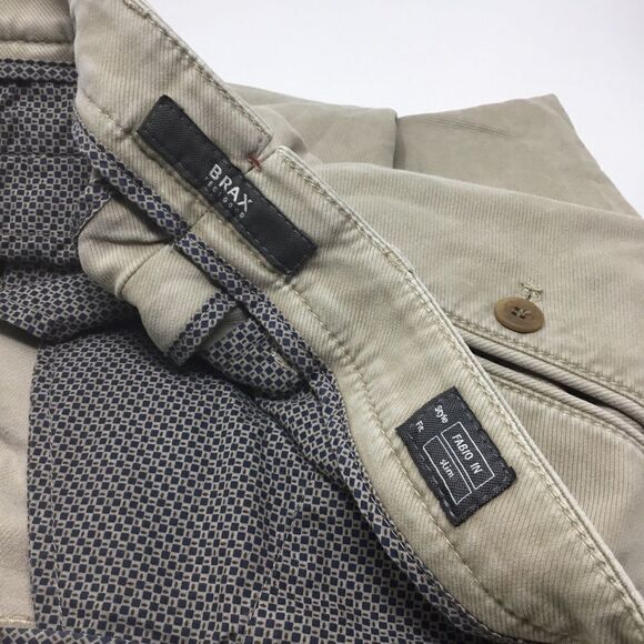 Brax Fabio Coffee Cotton Trousers (G3) - Picture 3 of 4